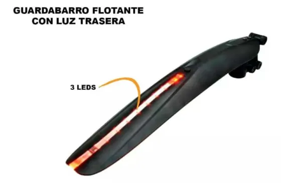 GUARDABARRO R29 PLASTICO C/LUZ LED (TRASERO)