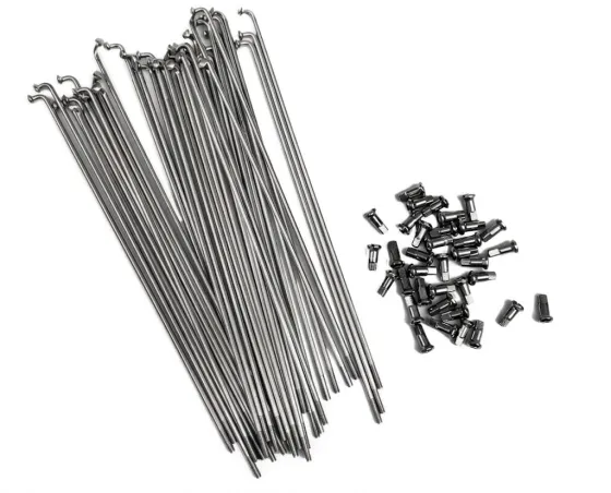 GRUESA DE RAYOS CON NIPLE galvanizado 245 mm x 2 mm