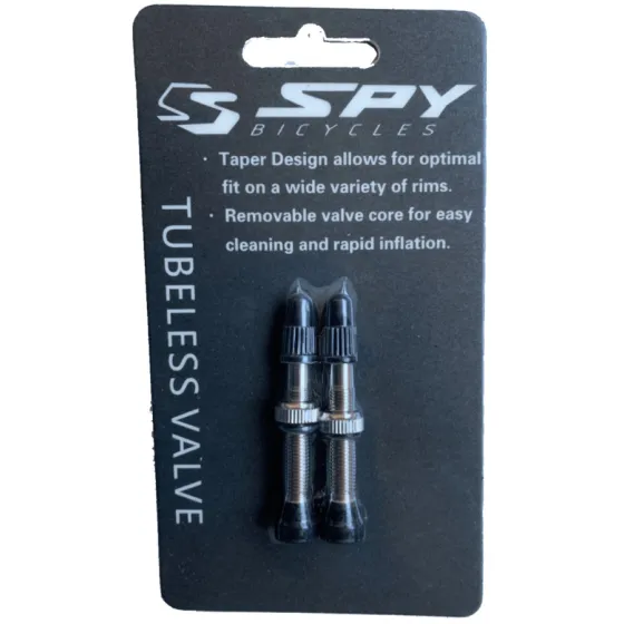 VALVULAS PRESTA (par) PARA LLANTAS TUBELESS SPY EN BLISTER