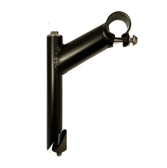 STEM MTB 22.2 NEGRO ACERO SIN AGUJERO PASA CABLE