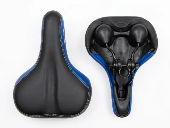 ASIENTO MTB/SPORT ACOLCHADO NEGRO+AZUL