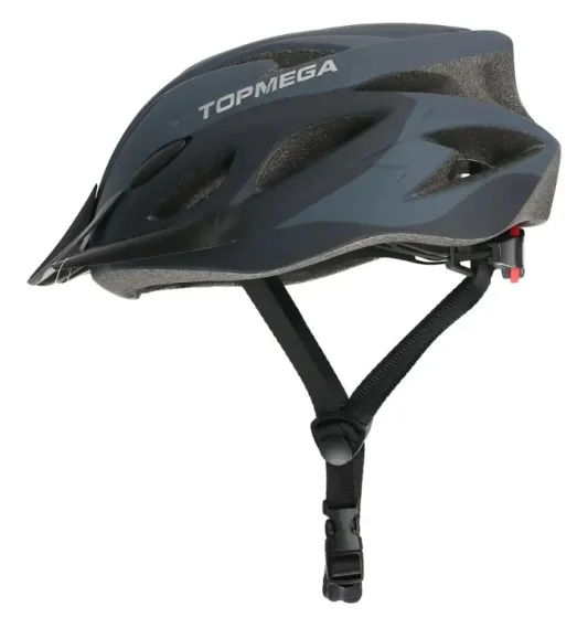 CASCO MTB c/visera TOPMEGA   T.L.    GRIS / NEGRO