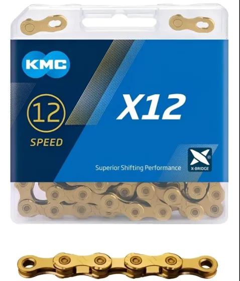 CADENA KMC X12 VEL GOLD 126 L en caja