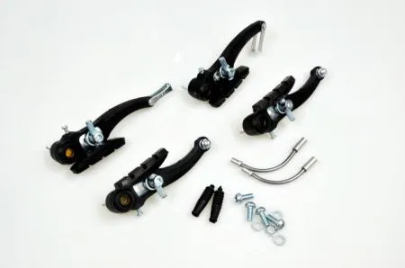 V-BRAKE PLASTICO 4 PIEZAS NEGRO