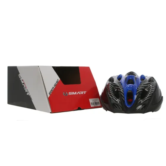 CASCO MTB c/visera SMART   T.L.    AZUL / NEGRO