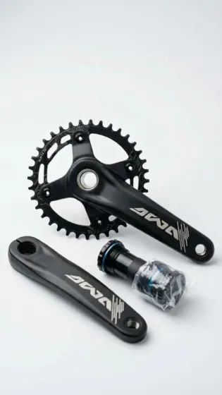 Palanca MONOPLATO full alum HOLLOW 34d. C/CAJA PEDALERA AWA