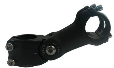 STEM ALUMINIO NEGRO REGULABLE PARA FORMA 31.8